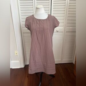 cotton beige/brown dress size large